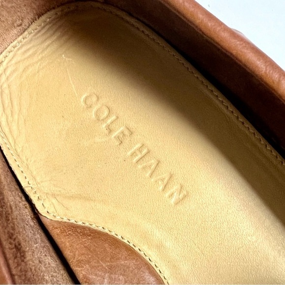 COLE HAAN Genuine brown leather driving loafers men’s comfort shoes size 9.5 main image 6